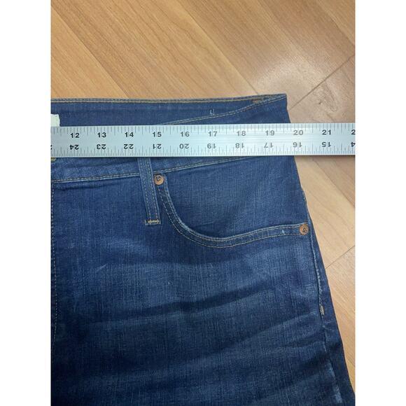 Madewell Womens Curvy High Rise Skinny Ankle Women Jeans Dark Wash USA Size 35 - Picture 8 of 13